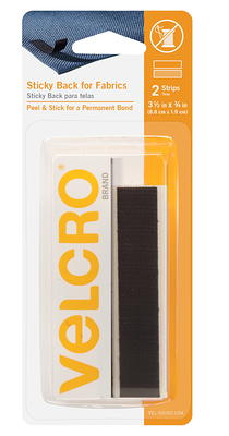 VELCRO Brand for Fabrics Permanent Sticky Back Fabric Tape for Alterations  and Hemming Peel and Stick - No Sewing, Gluing, or Ironing Pre-Cut Strips