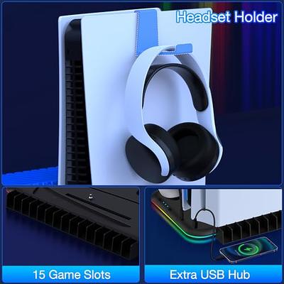 EVA foam pad For PS5 Slim Disc/Digital edition host Bracket horizontal  stand simple vertical can store helmet headphones Holder - AliExpress