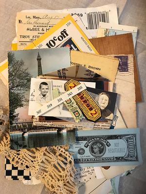 260 Pieces Vintage Scrapbooking Supplies Aesthetic Scrapbook