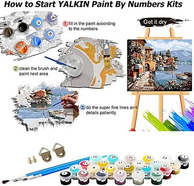 YALKIN DIY Large Paint by Numbers for Adults Beginners 36 W x 16 L,  Without Frame