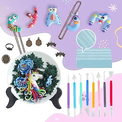 Polymer Clay 50 Colors, Modeling Clay for Kids DIY Starter Kits, Oven Baked  Model Clay, Non-Sticky Molding Clay with Sculpting Tools, Gift for
