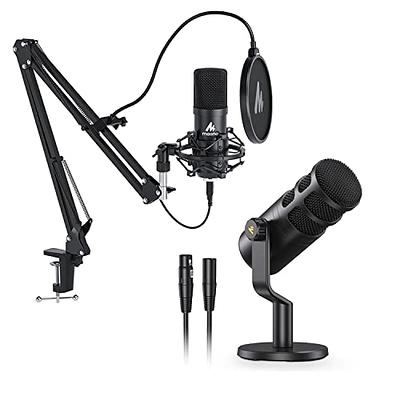  FIFINE Gaming Audio Mixer and XLR/USB Dynamic Microphone  Bundle, Streaming 4-Channel RGB Mixer with XLR Microphone Interface,48V  Phantom Power for Game, Voice, Podcast, Recording,  (SC3+K688) :  Musical Instruments