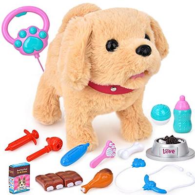 WorWoder Electronic Singing Walking and Barking Plush Dog Toy Interactive  Puppy Dog with Remote Control Leash for Kids Toddler Gifts Birthday Girls  Boys (White) - Yahoo Shopping