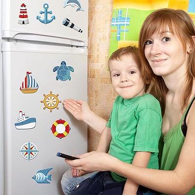 Refrigerator magnets with Diamond painting