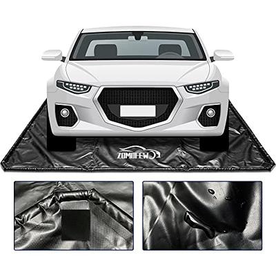 Zomofew Containment Mat Non Slip Garage Floor Heavy Duty Waterproof For Snow Ice Water And Mud 8 6 X 22 Yahoo Ping