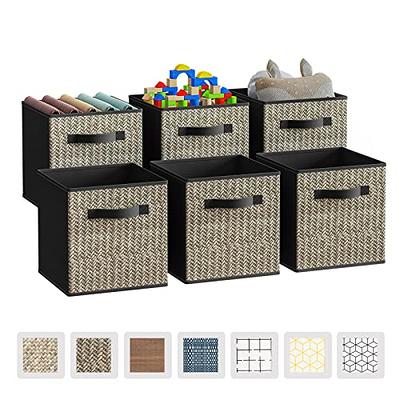 DULLEMELO Fabric Storage Cubes,12 inch Cube Stroage Bins for Empty