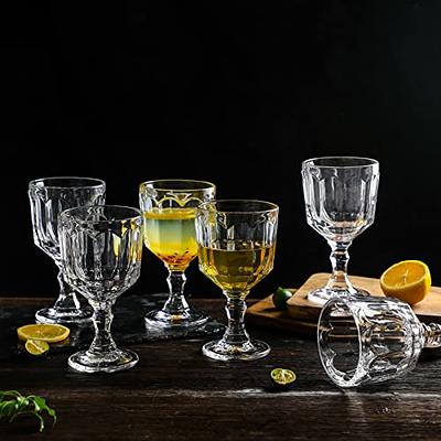 Drinking Glasses Set of 4 - Can Shaped Glass Sake Cups with Straws, 16oz Iced Coffee Glasses, Iced Tea Glasses, Tumbler Cup, Cocktail Glasses