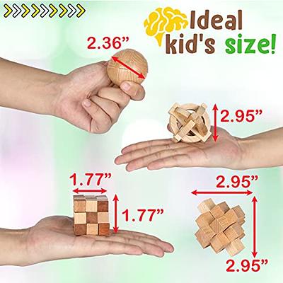 Hongchun Brain Teasers Metal Puzzles for Kids and Adults 8 Pack, Mind, IQ,  and Logic Test and Handheld Disentanglement Games, 3D Coil Cast Wire Chain  Educational Toys 