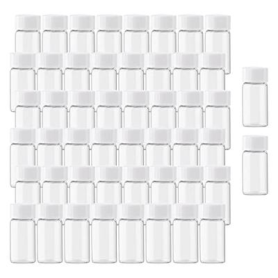 Csfglassbottles 16pcs 25ml Clear Small Glass Vials with White Screwcap  Liquid Sampling Sample Glass Bottles for Chemistry Lab Chemicals - Yahoo  Shopping