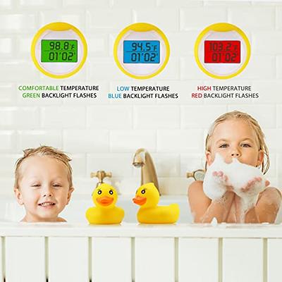 Baby Bath Thermometer with LED Display and Temperature Warning, Digital  Room Thermometer & Fahrenheit Water Temperature Thermometer, Infant Bath  Toys