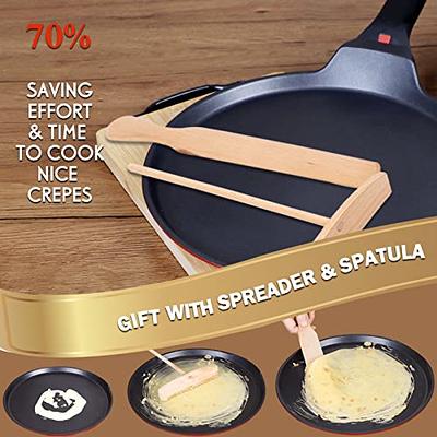 DIIG Non Stick Crepe Pan 11 Inch with Spreader Spatula, No Stick Pancake Pan  for Cooking, Griddle for Frying Egg, Steak, Crepe Cake, Omelette Pan with  Induction Bottom - Yahoo Shopping