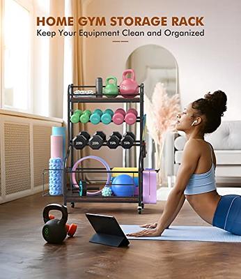 Staransun Yoga Mat Storage Rack, Home Gym Workout Accessories Organizer,  Sporting Goods Storage with Baskets and Hooks, Yoga Mats, Dumbbell,  Resistant Band, and other Workout Equipment Holder - Yahoo Shopping