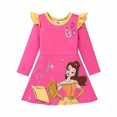 Disney Princesses Toddler Girl Short Sleeve Tutu Dress, Sizes 12M-5T 