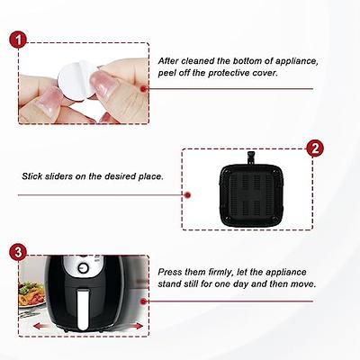 GINOYA Kitchen Appliance Sliders, 16pcs DIY Adhesive Appliance Movers for  Air Fryer Coffee Maker Easy Moving Saving Space (Black) - Yahoo Shopping