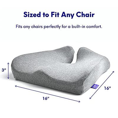 Hip Support MEMORY FOAM Coccyx Seat Cushion, Size: Medium