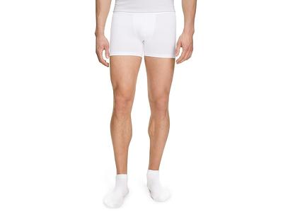 Joe Boxer Men's 2 Pack Microfiber Boxer Briefs, White, Medium