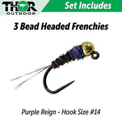 Thor Outdoor Purple Reign Frenchie Fly Fishing Nymph, Hook Size #14-3 Pc  Eco Pack - Bead Head Euro Jig Fly Kit for Trout and Panfish - Yahoo Shopping