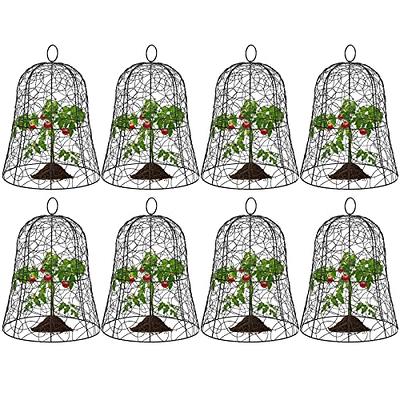 1pc Plant Protector Cage, Protective Fence With Stainless Steel U-shaped  Ground Nails, Plant Wire Cloche Protect Garden Vegetables From  Chickens,Rabbi