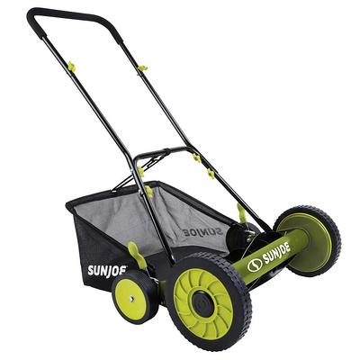 Sun Joe Mow Joe 18 in. Manual Push Walk Behind Reel Mower with