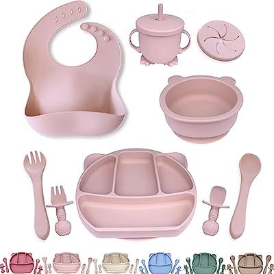 Upward Baby Led Weaning Supplies 6-12 Months Eating Utensils - First Solids  Infant Feeding Set - Suction Bowls Baby Plates Dishes Toddler Spoons and