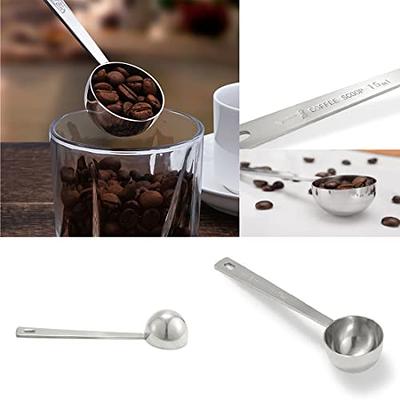 Long Handle Coffee Scoop 1 Tbsp Measuring Scoop Spoon 1 Tablespoon  Stainless Steel Coffee Scoop for Ground Coffee Bean Tea Sugar Flour Liquid