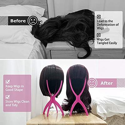 Dreamlover Wig Stand for Multiple Wigs, Wig Head Stand, Wig Holder Head for  Wigs, Hot Pink, 3 Pack - Yahoo Shopping