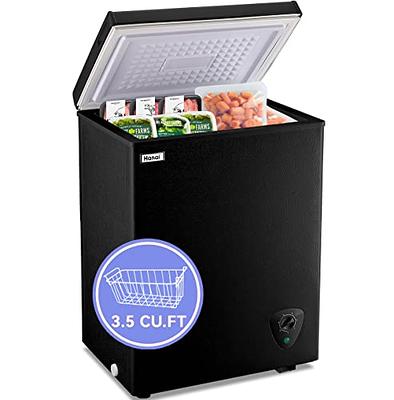 Chest Freezer 3.5 Cubic Feet WANAI Deep Mini Freestanding Freezers