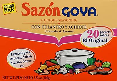 Sazon Goya Low Sodium Seasoning with Coriander & Annatto 3.52 oz Pack of 3