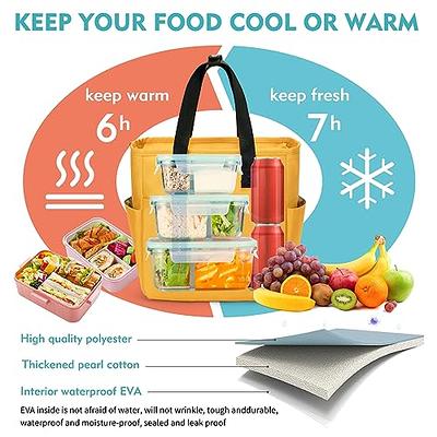 Small Lunch Bag Insulated Thermal Lunch Box For Women Men Kids Leak-proof  Waterproof Lunch Cooler Tote Bags For School Work Picnic Camping Green