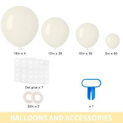 Ponamfo Yellow Party Latex Balloons - 100Pcs 18+12+10+5 Ballons Balloon  Arch Kit as Birthday Party Balloons Gender Reveal Balloons Baby Shower