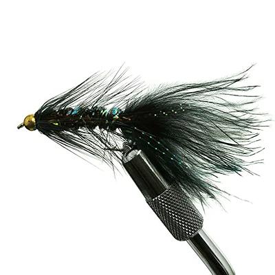 OCEAN CAT Bead Head Wooly Bugger Fly Fishing Flies for Trout and Freshwater  Fish Wet Flies, 12 Pcs/Dozen (#14, Black) - Yahoo Shopping