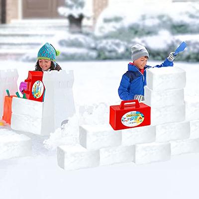 Superio Snow Brick Maker Beach Sand and Snow Toys Igloo Snow Block, Sand  Castle Fort Building Form for Kids, Outdoor Winter Fun, Sandbox Toys, Snow  Shaper- Red 
