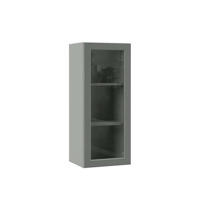 Hampton Bay Designer Series Melvern Assembled 36x30x12 in. Wall Open Shelf Kitchen Cabinet in White