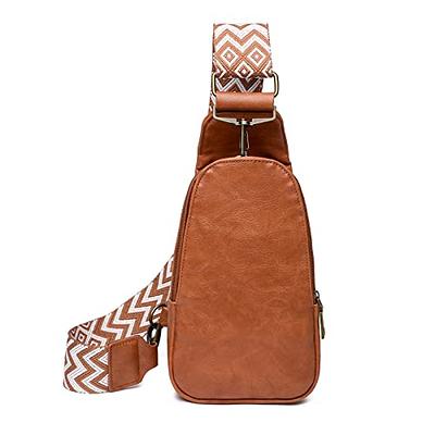 Eslcorri Small Crossbody Bags for Women Trendy - Vegan Crossbody Purse Wide  Strap Ladies Shoulder Handbags Multi Zipper Pockets Wallet for s for