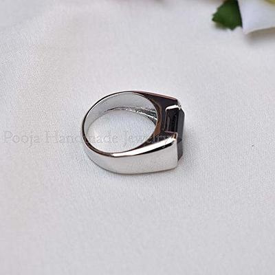 Black Onyx Handmade Ring 925 Sterling Silver Jewelry Gift Fine Gemstone  Rings