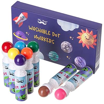 JORNERDN Dot Markers for Toddlers Kids, 8 Colors (Jumbo 60ml / 2 oz)  Water-Based Non-Toxic Bingo Daubers, Fun Preschool Crafts Art Supplies Plus  580 Pages Activity E-BOOK