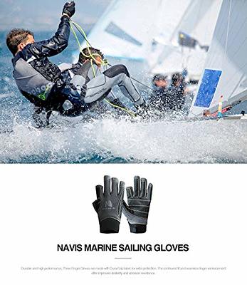 NAVIS MARINE Sailing Gloves for Men Women Rowing Boating Fishing