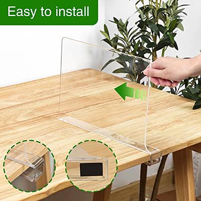 Acrylic Shelf Dividers, Closets Shelf Separator For Wooden Or Vertical  Shelves Bedroom Kitchen Office