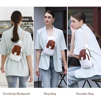 Eslcorri Crossbody Bags for Women - Fashion Sling Purse Shoulder Bag Fanny  Pack Leather Causal Chest Bum Bag Cross Body Purse
