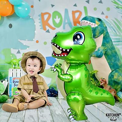 KatchOn, Big Green Dinosaur Balloon - 25 Inch, T Rex Balloon, Dinosaur  Balloons for birthday party, Dinosaur Party Decorations, Dinosaur  Birthday Party Supplies