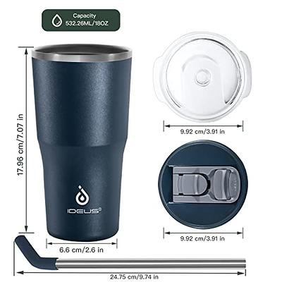 RTIC 40 oz Insulated Tumbler Stainless Steel Coffee Travel Mug with Lid,  Spill Proof, Hot Beverage and Cold, Portable Thermal Cup for Car, Camping,  Navy - Yahoo Shopping