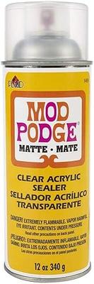 Mod Podge Spray Acrylic Sealer Matte 2-Pack, Clear Coating Matte Paint  Sealer Spray, Spray Can Sprayer Handle