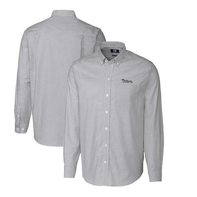 San Francisco Giants Cutter & Buck Big & Tall Stretch Oxford Long Sleeve  Button-Down Shirt - Charcoal