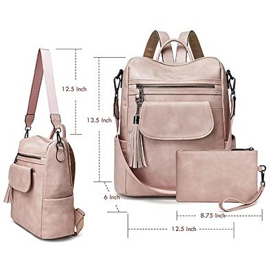  FADEON Laptop Backpack Purse for Women Large Designer