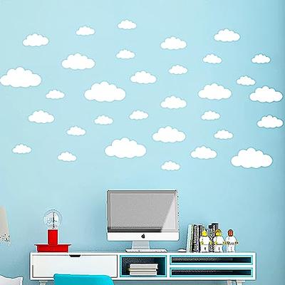 Clouds Wall Stickers Removable Peel and Stick Wallpaper Decals for