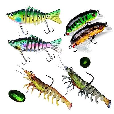  COOLHIYA 2pcs 10cm Lure Bait Fish baits Tackle Floating  Rotating Tail Lures Trout Fishing Gear bass Lures bass Fishing Lure  Saltwater Lures Plastic Fish baits Bait Bait Metal to Rotate 