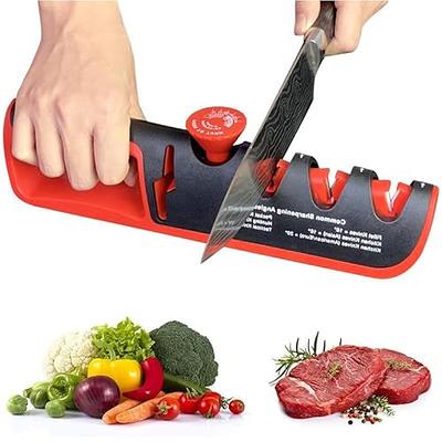 Knife Sharpeners,professional Knife Sharpener With Adjustable ,4 Sharpening  Slot For Helps Repair Q