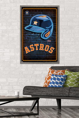 Trends International MLB Houston Astros - Yordan Alvarez 22 Framed Wall  Poster Prints White Framed Version 22.375 x 34