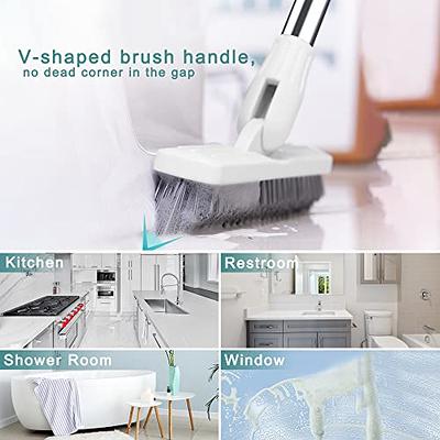 2-in-1 Grout & Corner Scrubber  Grout Cleaning Brush - Bathtub Brush