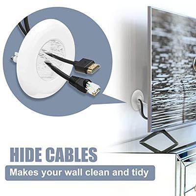 Echogear TV Cord Hider for Wall Mounted TV with 2x AC Outlets & 2x USB-A Ports - Hide Power Cables & Low Voltage Wires Behind The Wall - Includes